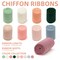 9 Rolls Multicolor Handmade Chiffon Ribbon,1.5" x 21Yd Frayed Fringe Silk Ribbons (9 Rolls *2.3Yd) for Gifts Wrapping, Wedding Invitations, Bridal Bouquets, Decorations